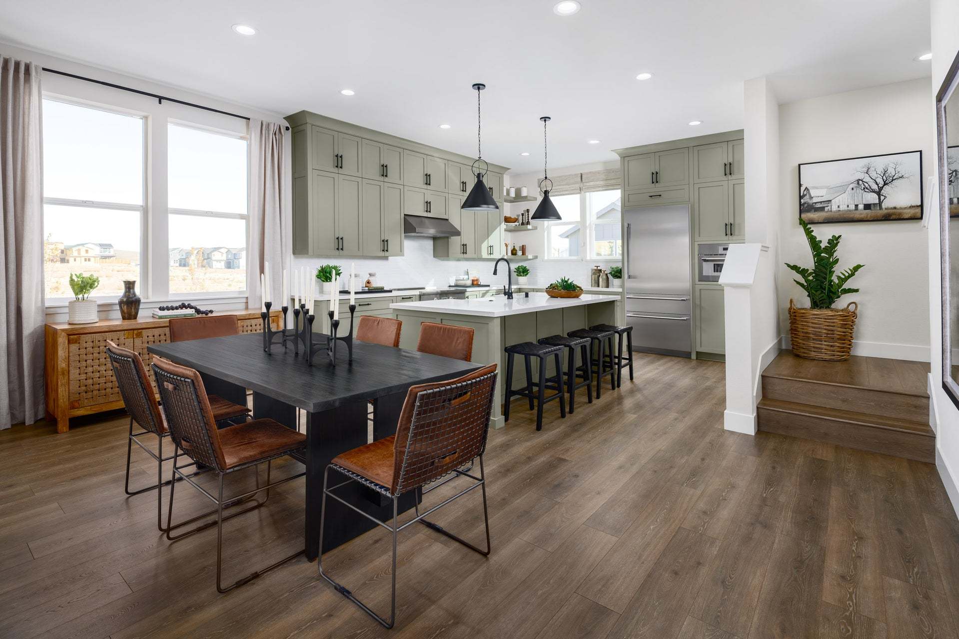 Jasmine at Francis Ranch by Trumark Homes I TH Residence 2 Model I Kitchen and Dining Area