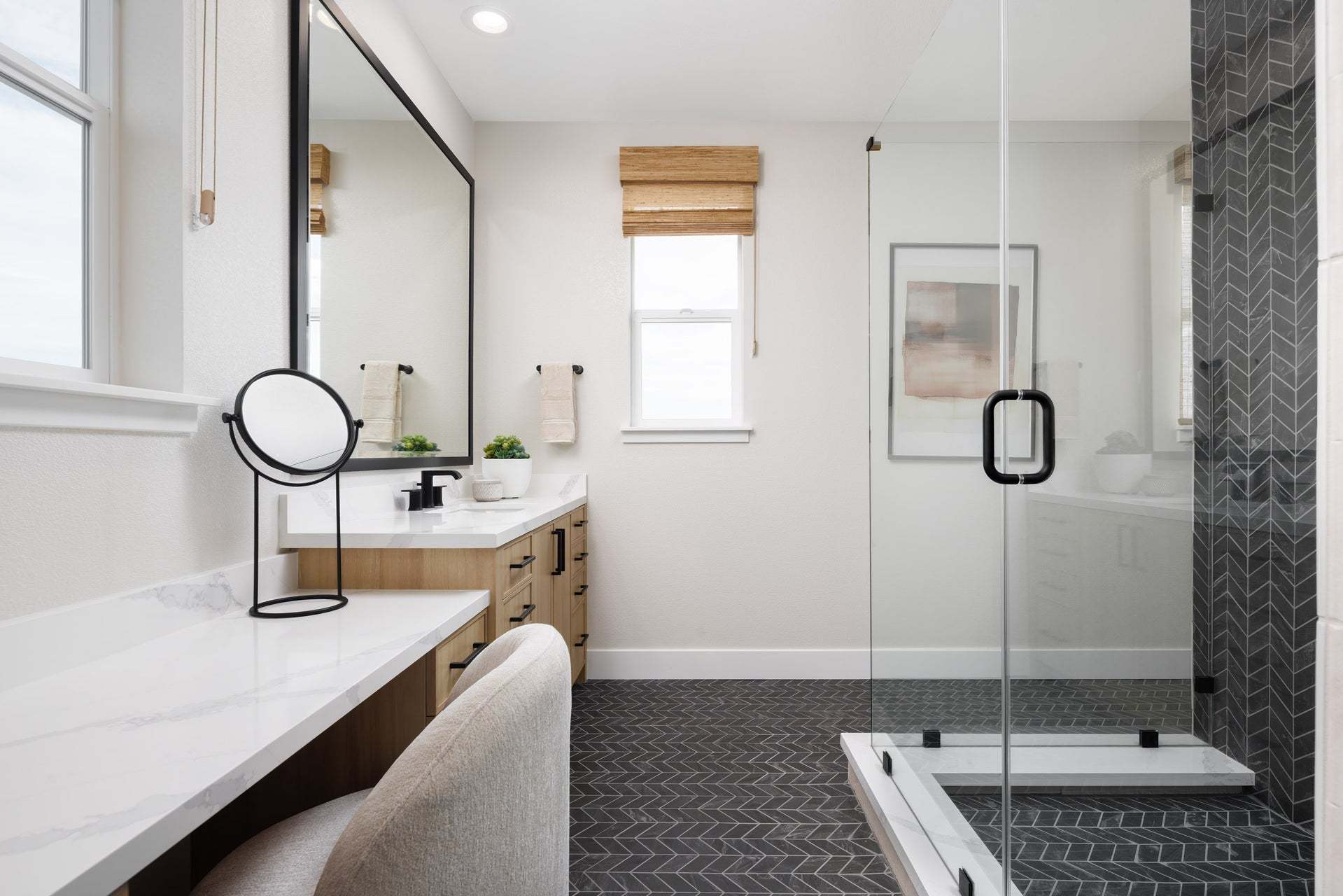Jasmine at Francis Ranch by Trumark Homes I Duet Residence 2 Model I Primary Bathroom