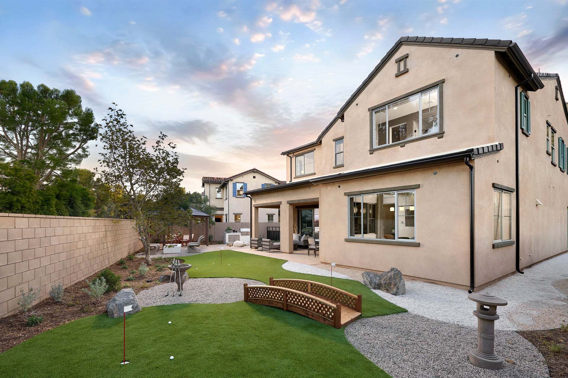 Serenity Grove | Backyard | Plan 1 | Chino Hills.CA