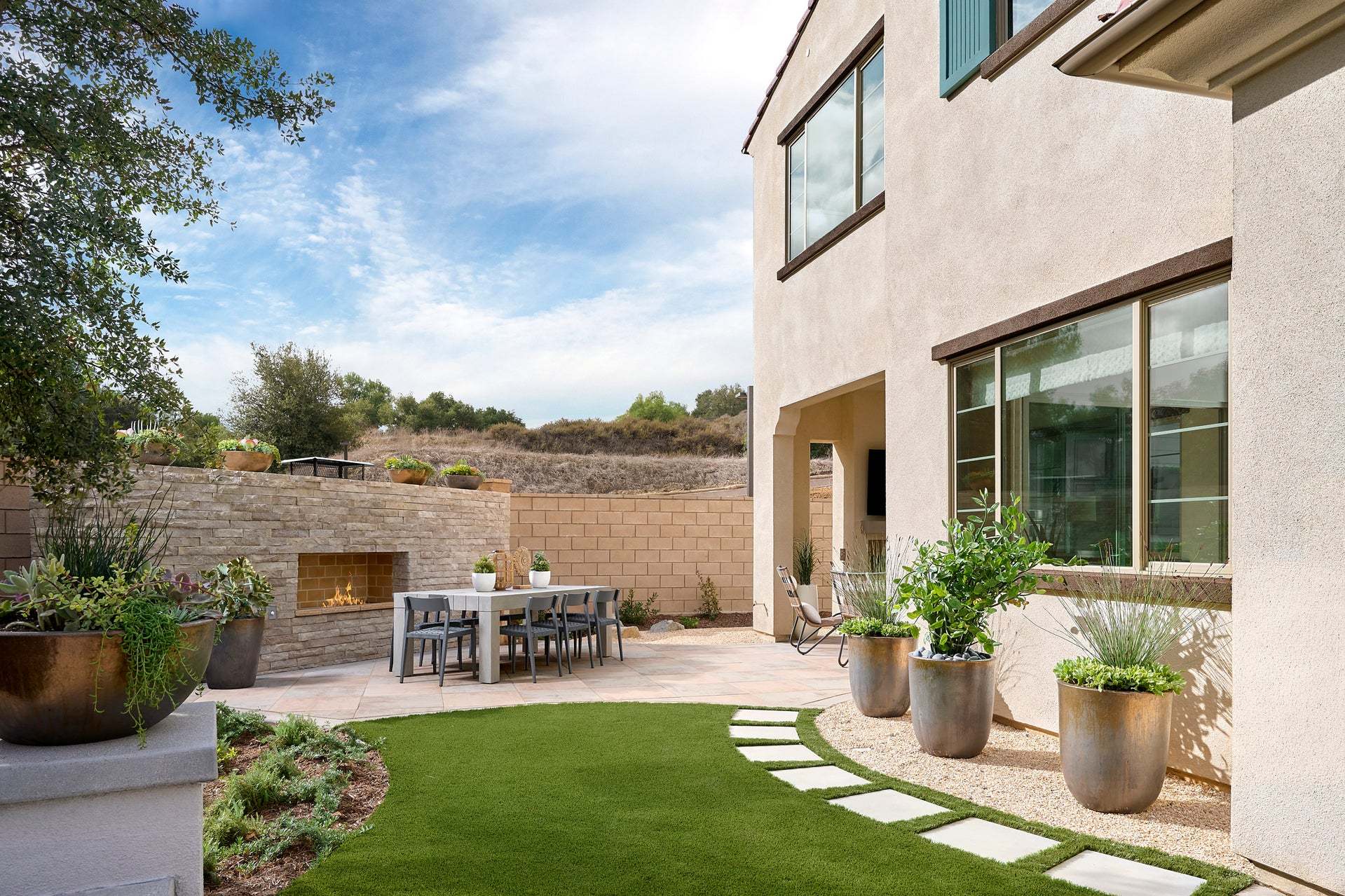 Serenity Grove | Backyard | Plan 3 | Chino Hills, CA