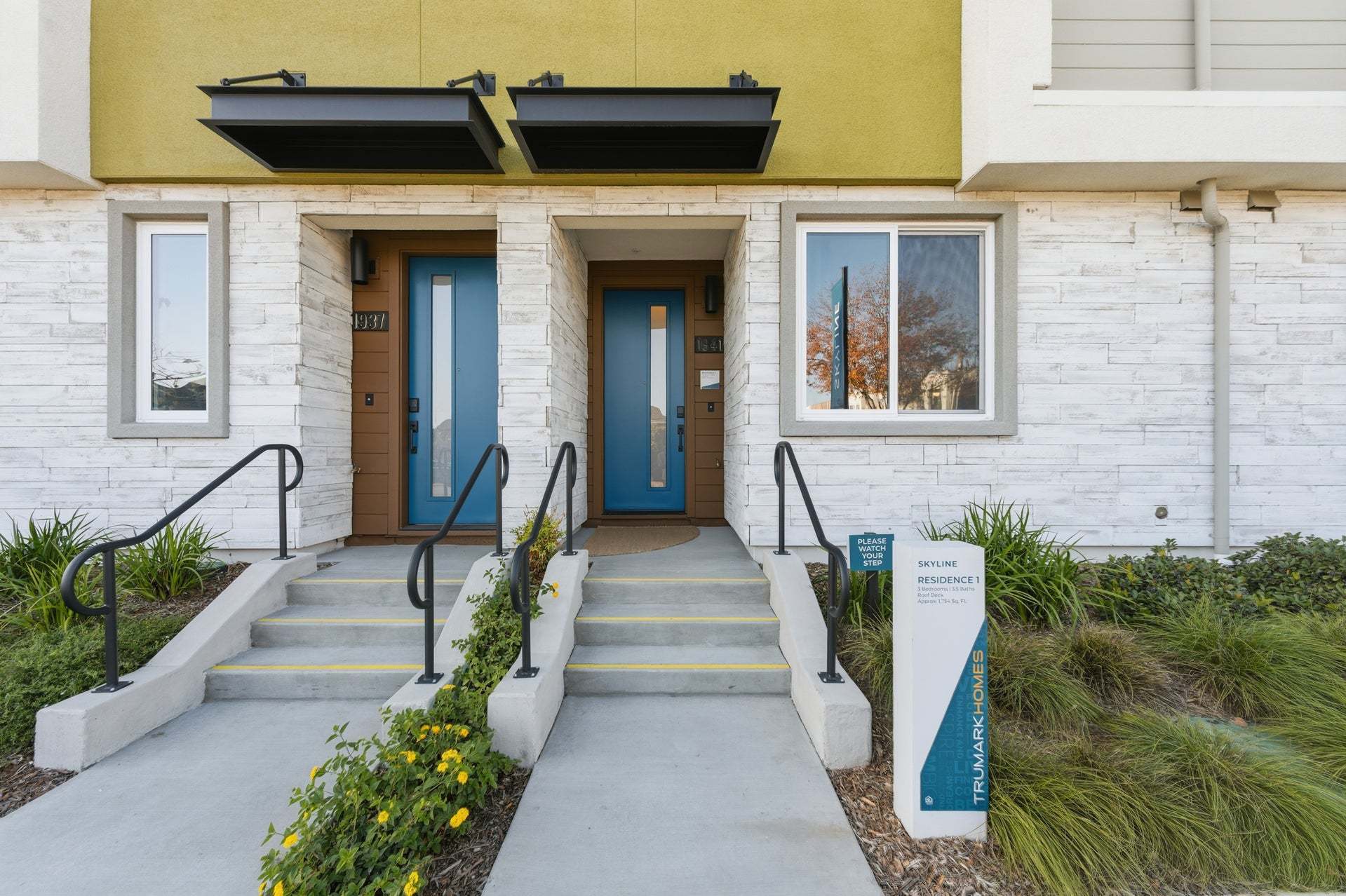 Residence 1 at Skyline by Trumark Homes I Alameda, CA I Residence 1 Model I Entrance Exterior