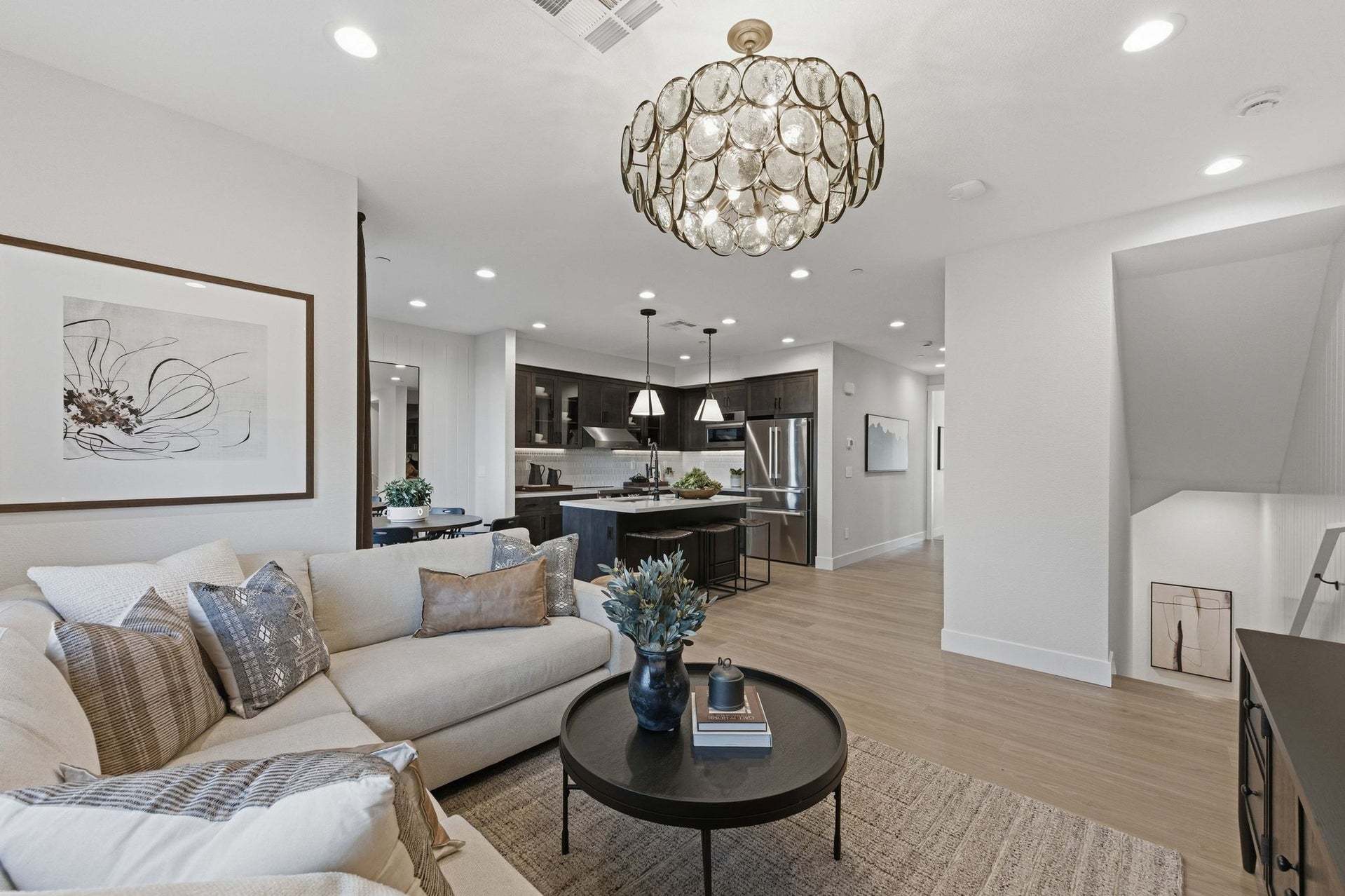 Solera at Arroyo Crossings by Trumark Homes I Residence 2 I Living Room and Kitchen