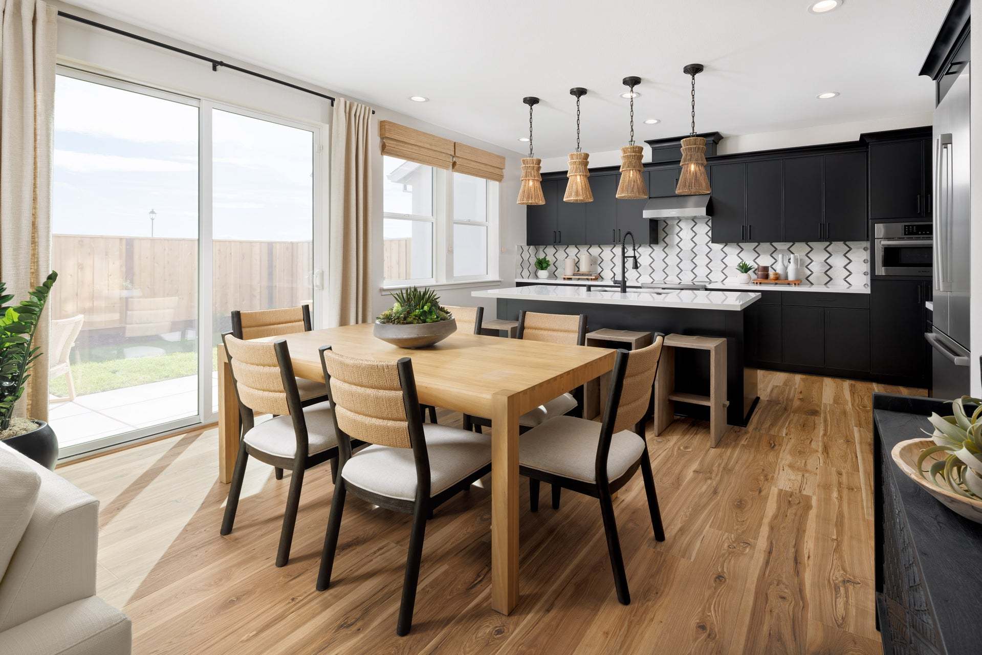 Jasmine at Francis Ranch by Trumark Homes I Duet Residence 2 Model I Kitchen and Dining Area