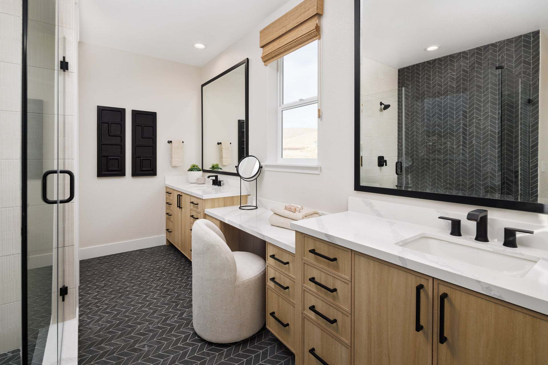 Jasmine at Francis Ranch by Trumark Homes I Duet Residence 2 Model I Primary Bathroom