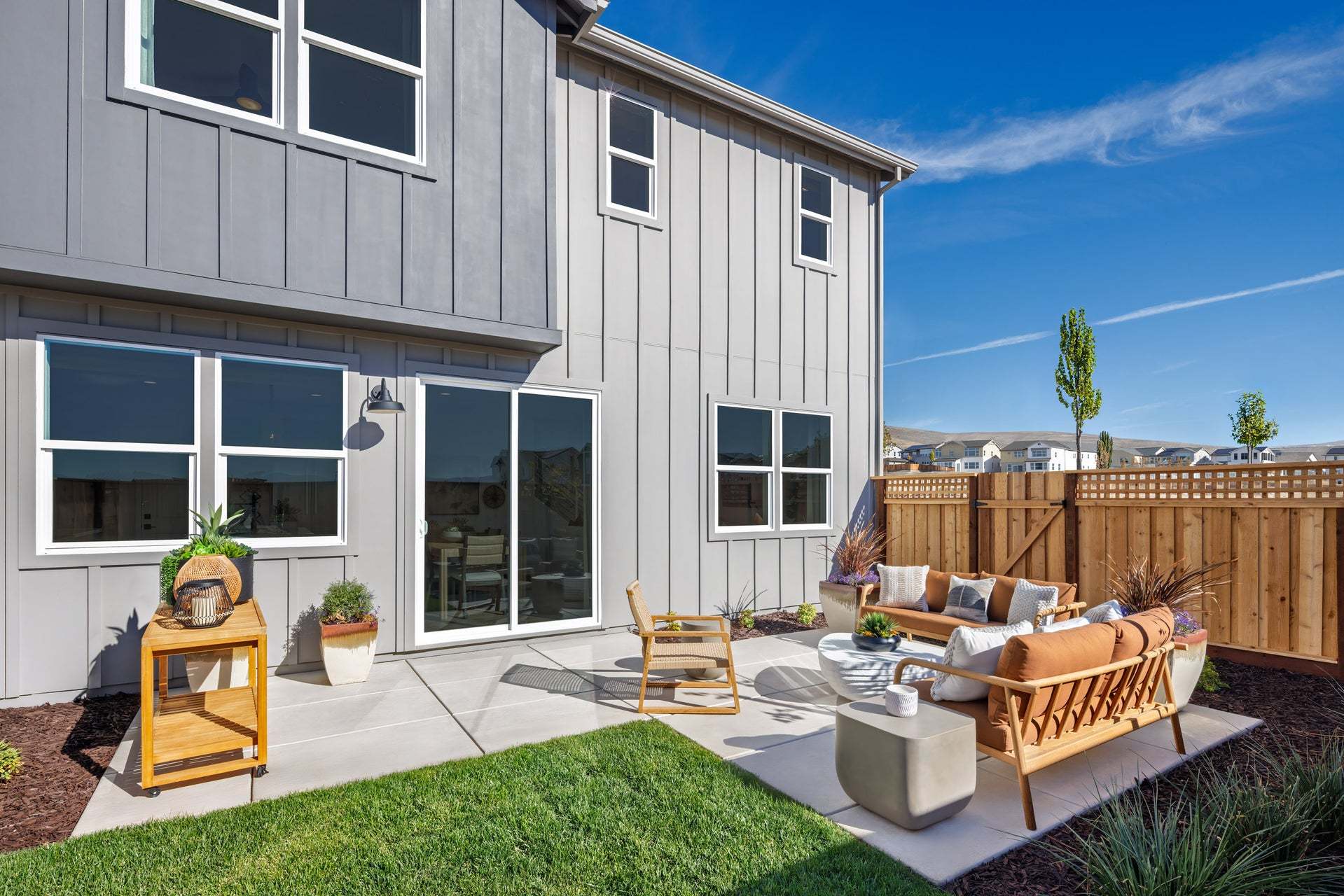 Jasmine at Francis Ranch by Trumark Homes I Duet Residence 2 Model I Backyard