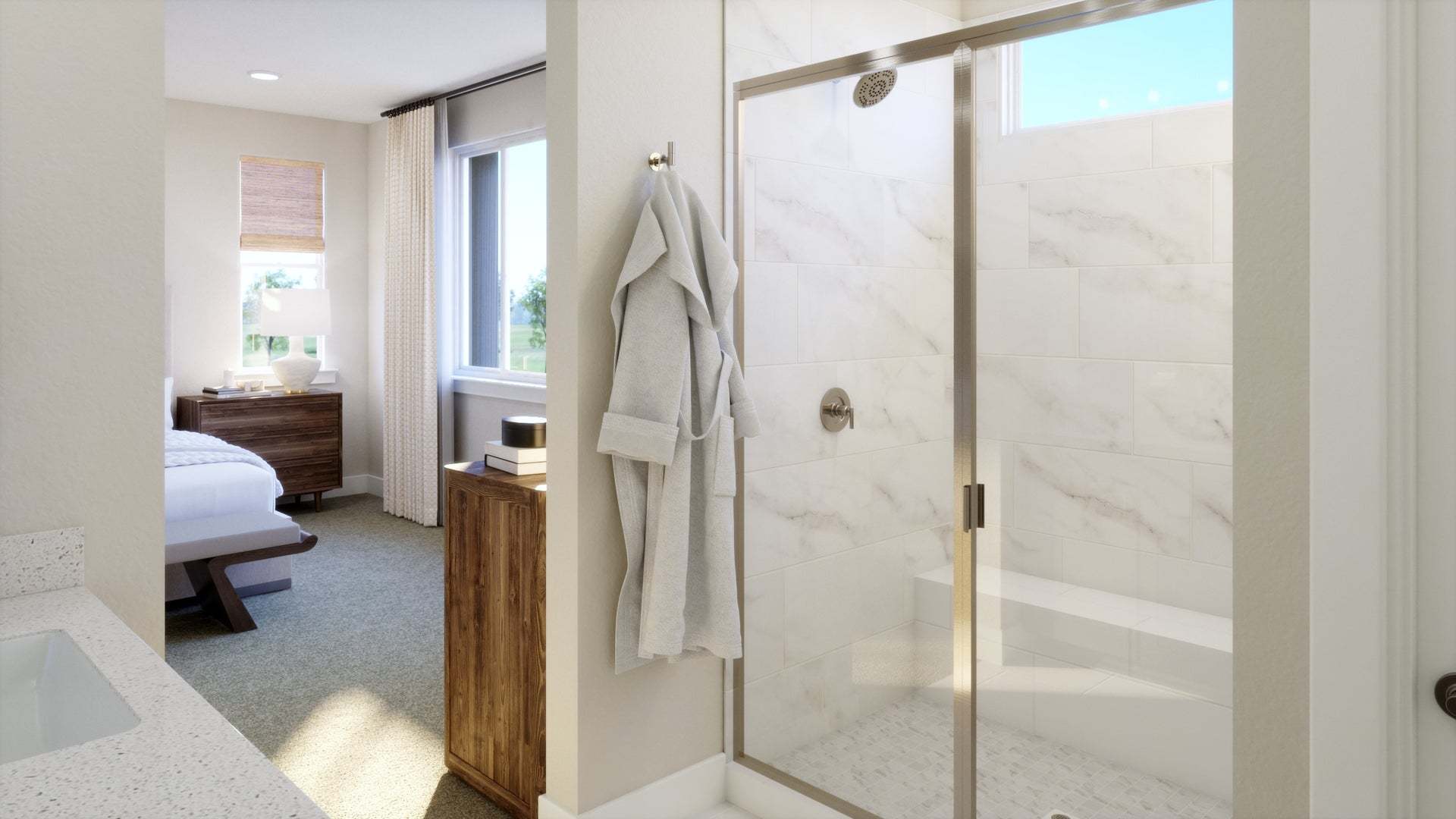 Kestrel at Tanterra by Trumark Homes | Plan Raven | Primary Bathroom