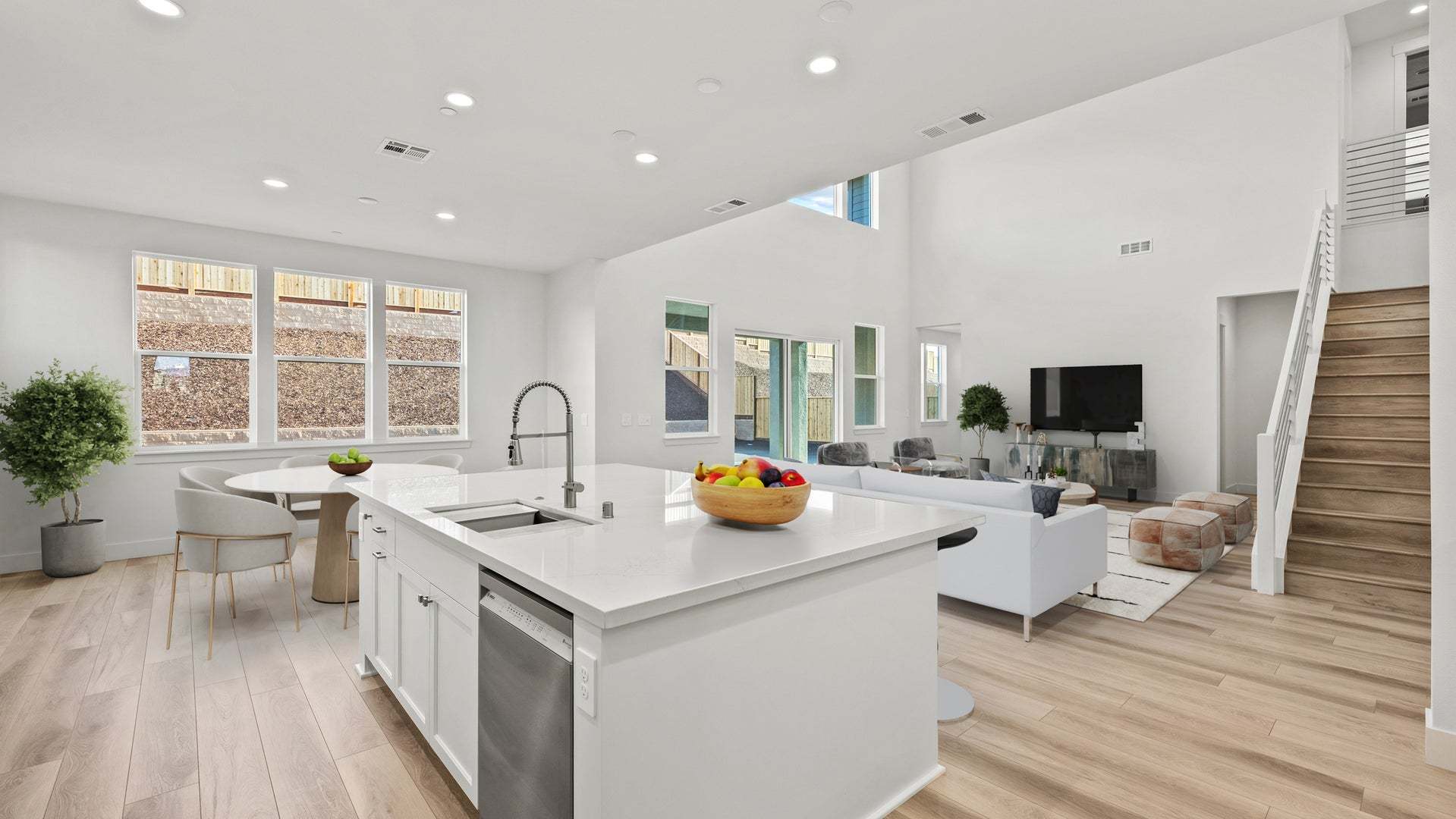 Orchid at Francis Ranch by Trumark Homes I Dublin, CA I Residence 1X I Kitchen and Living Room