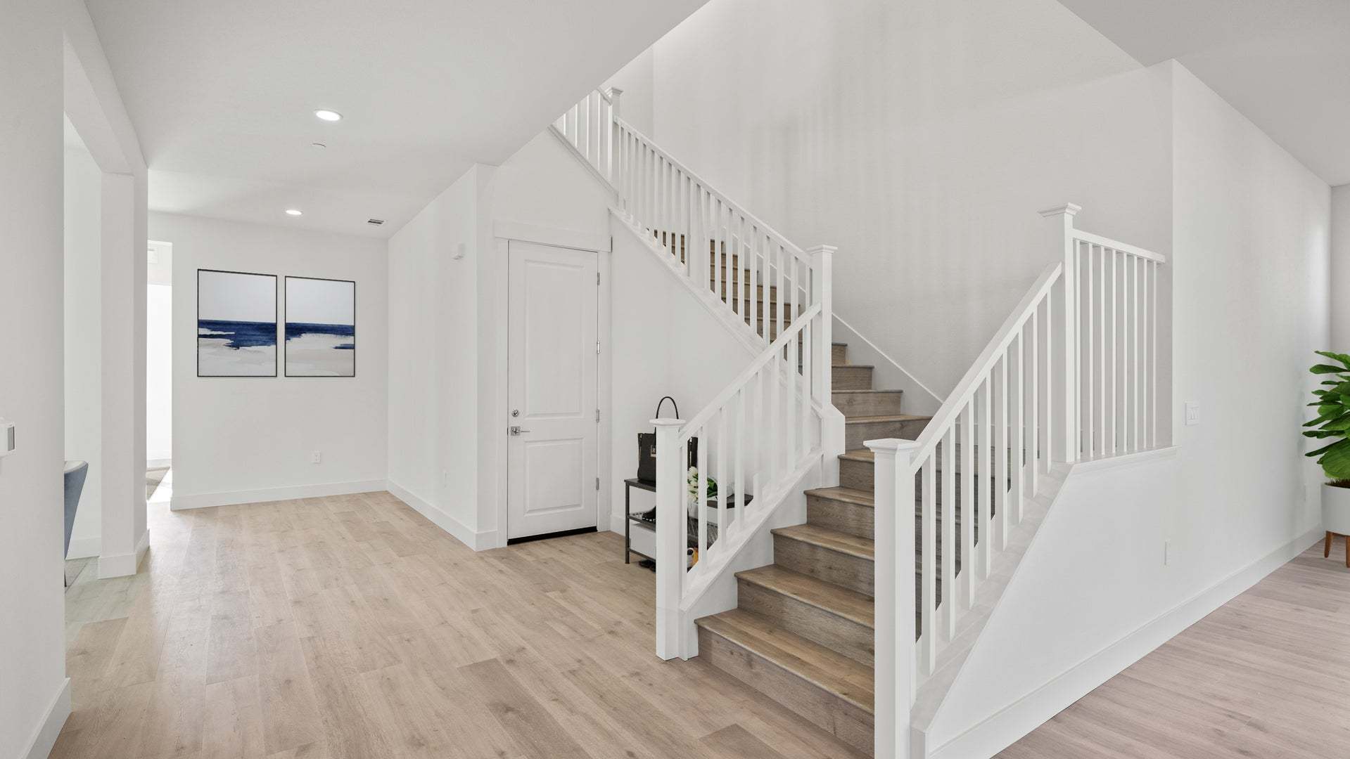Azure at Francis Ranch by Trumark Homes in Dublin, CA I Residence 3X I Entryway and Stairs