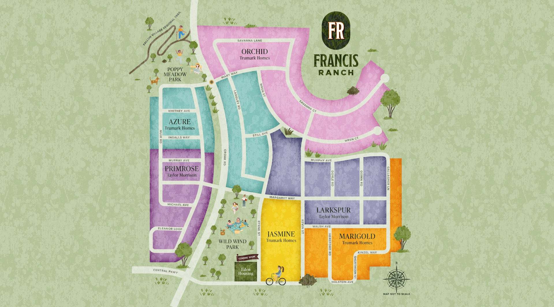 Francis Ranch by Trumark Homes I Site Map
