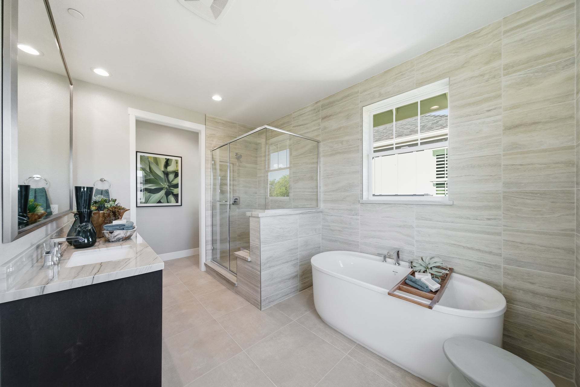 Verdello at Arroyo Crossings in Livermore, CA by Trumark Homes I Verdello Residence 1 Model I Primary Bathroom