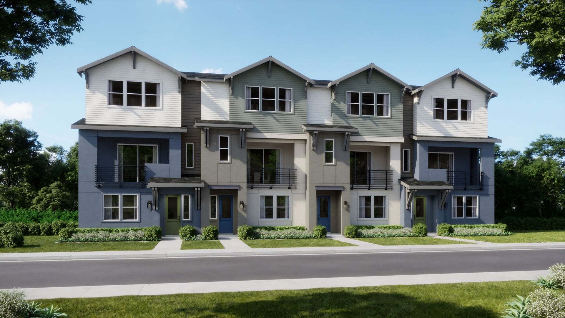 Jasmine at Francis Ranch I Townhomes I 4 Plex B Rendering