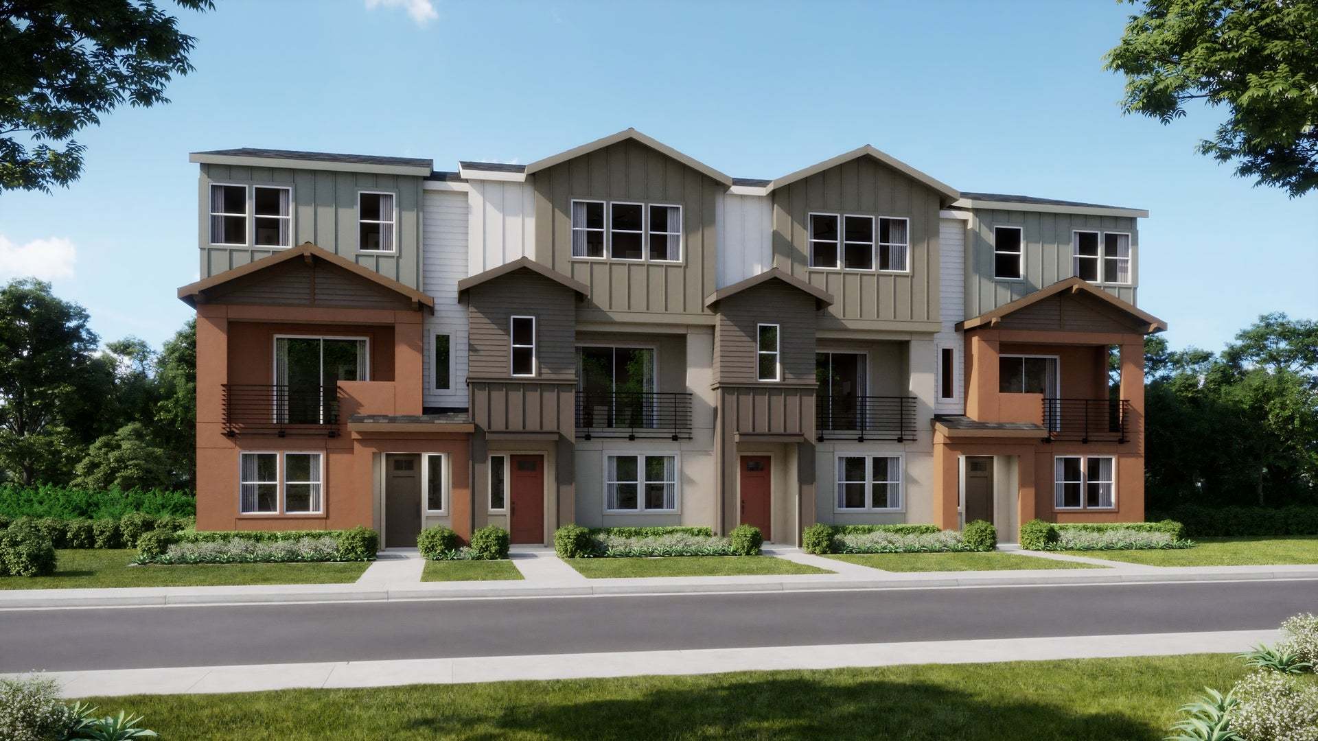 Jasmine at Francis Ranch I Townhomes I 4 Plex A Rendering