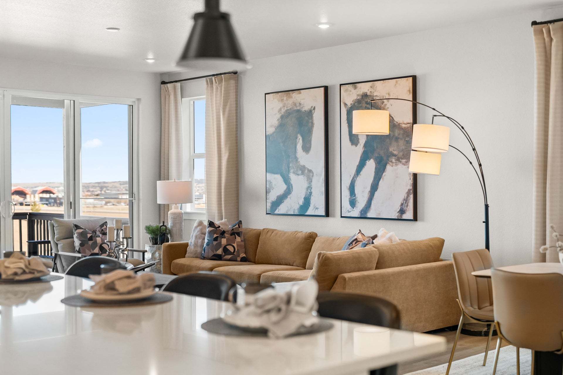 Kestrel at Tanterra by Trumark Homes in Parker, CO | Nightingale Model | Great Room