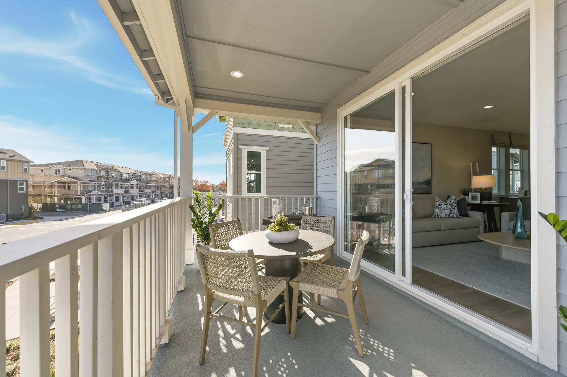 Verdello at Arroyo Crossings in Livermore, CA by Trumark Homes I Verdello Residence 3 Model I Deck
