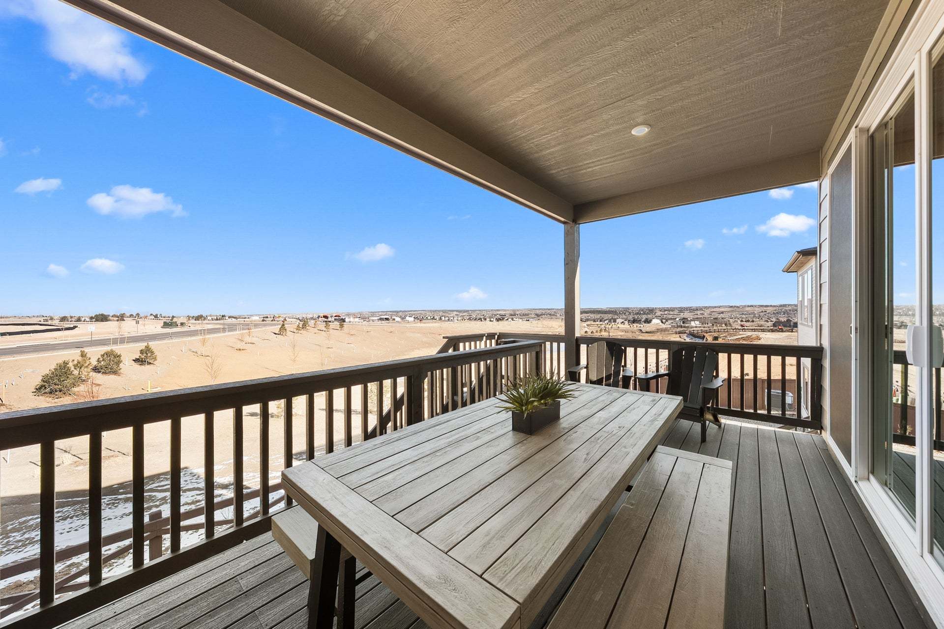 Kestrel at Tanterra by Trumark Homes in Parker, CO | Nightingale Model | Deck