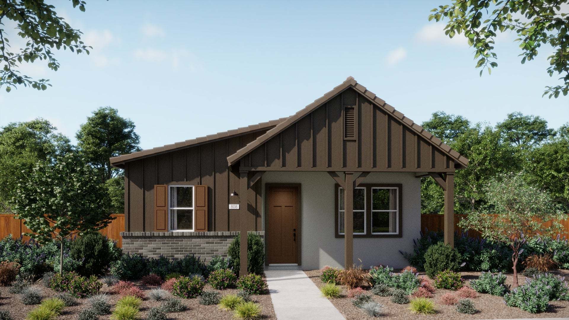 Plan 1 Farmhouse Elevation | Morada | Paso Robles, CA