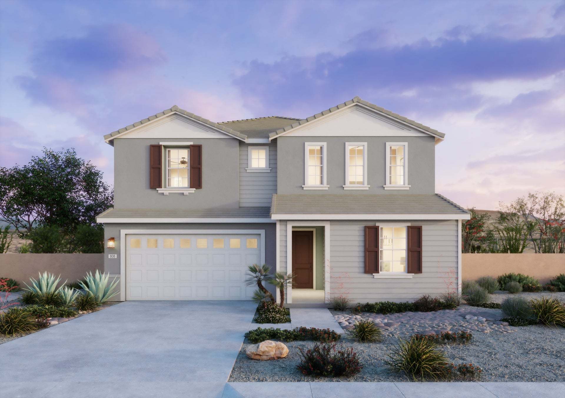 Horizon at Solara | Exterior Rendering | Plan 3 | Traditional | Corona, CA