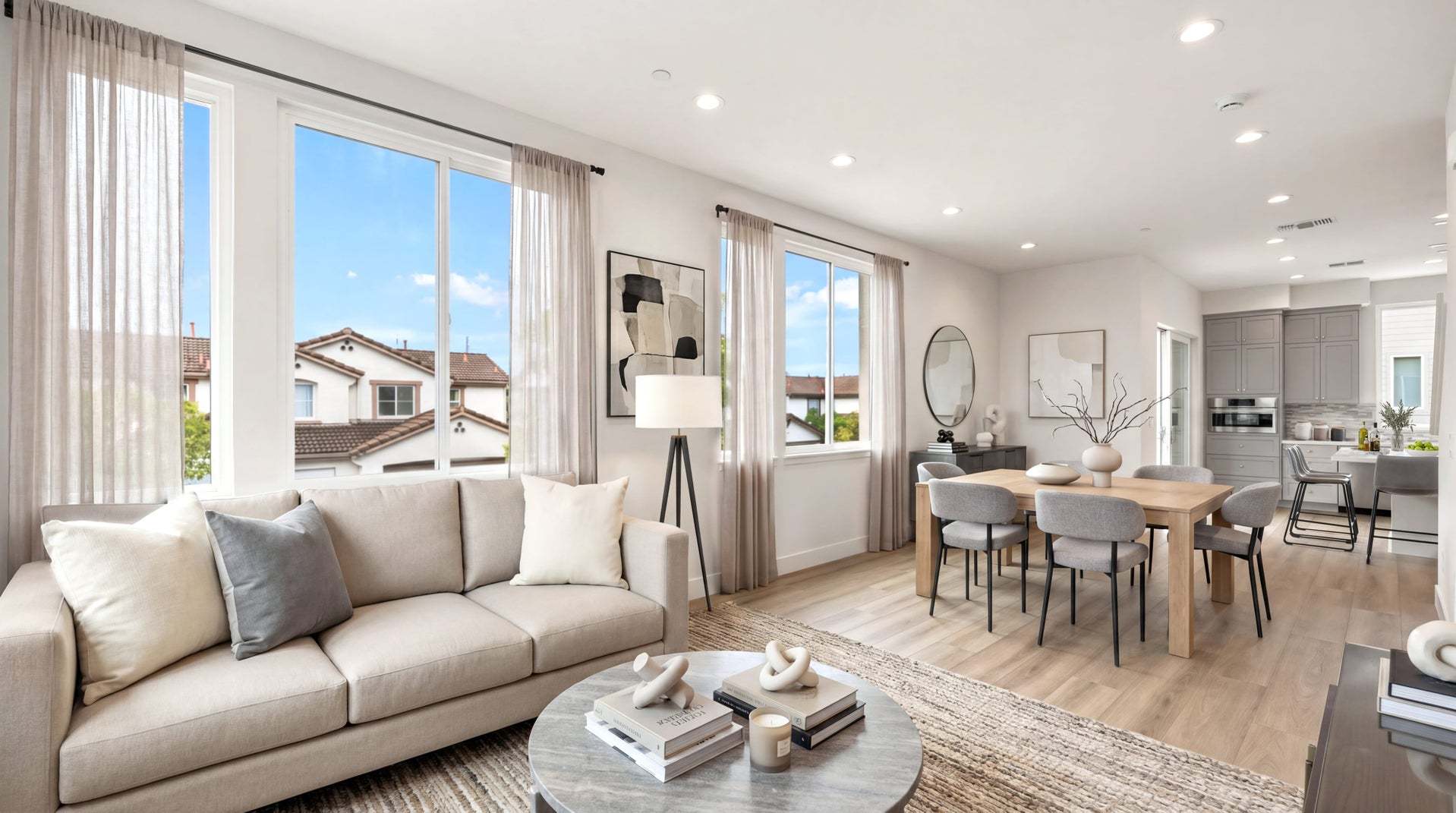 Skyline by Trumark Homes in Alameda, CA I Residence 5 I Great Room and Dining Area