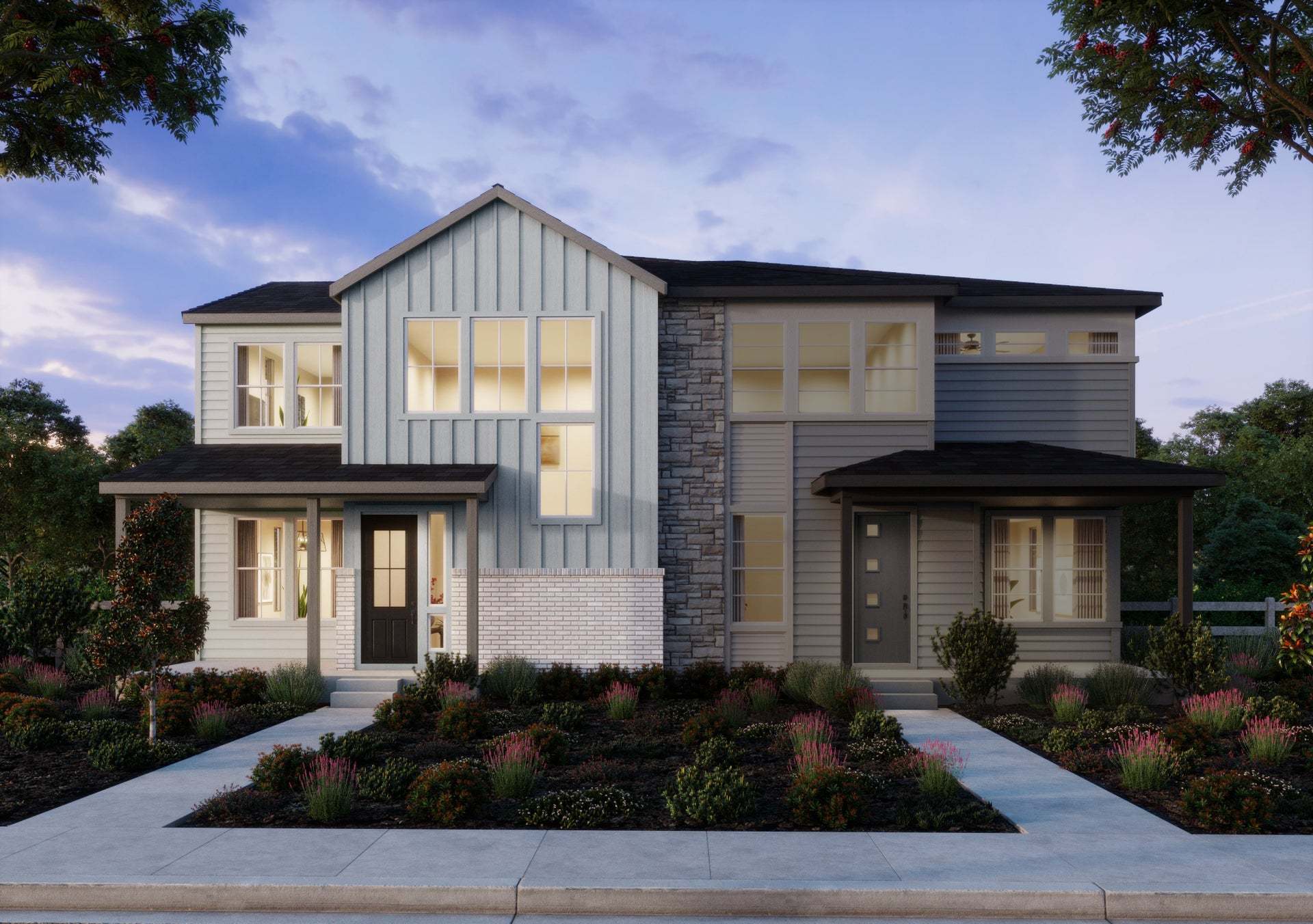 Plan 1 - Duet at Sterling Ranch: Littleton, Colorado - Trumark Homes