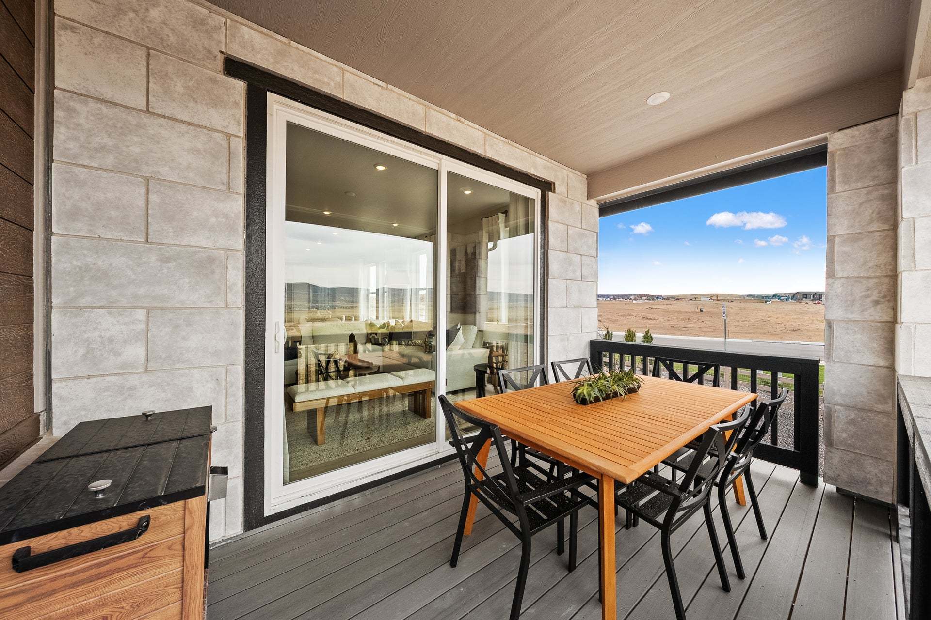 Rhapsody at Sterling Ranch by Trumark Homes | Plan 3 | Outdoor Deck Patio