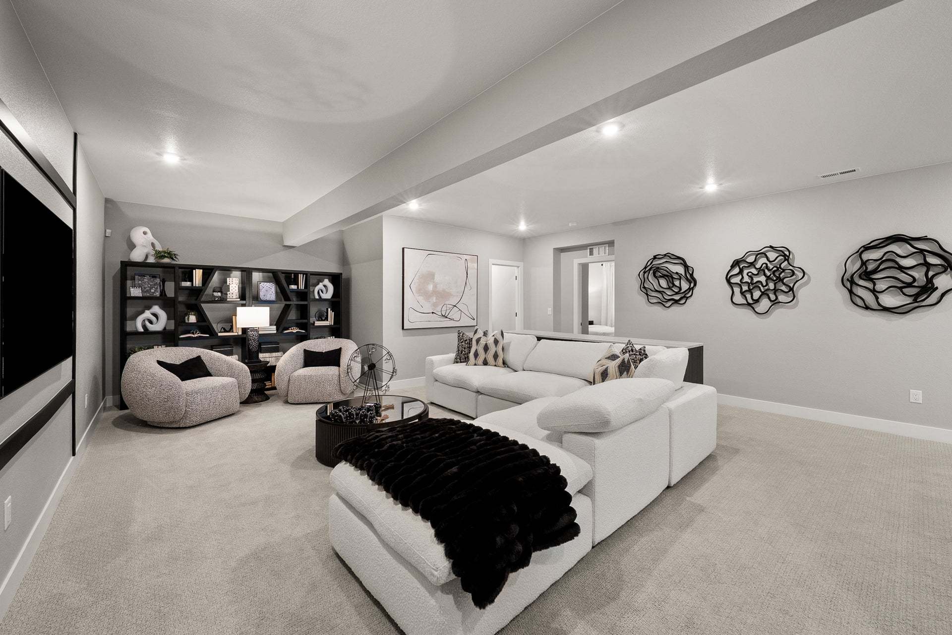 Osprey at Tanterra by Trumark Homes | Glen | Media Room at Basement