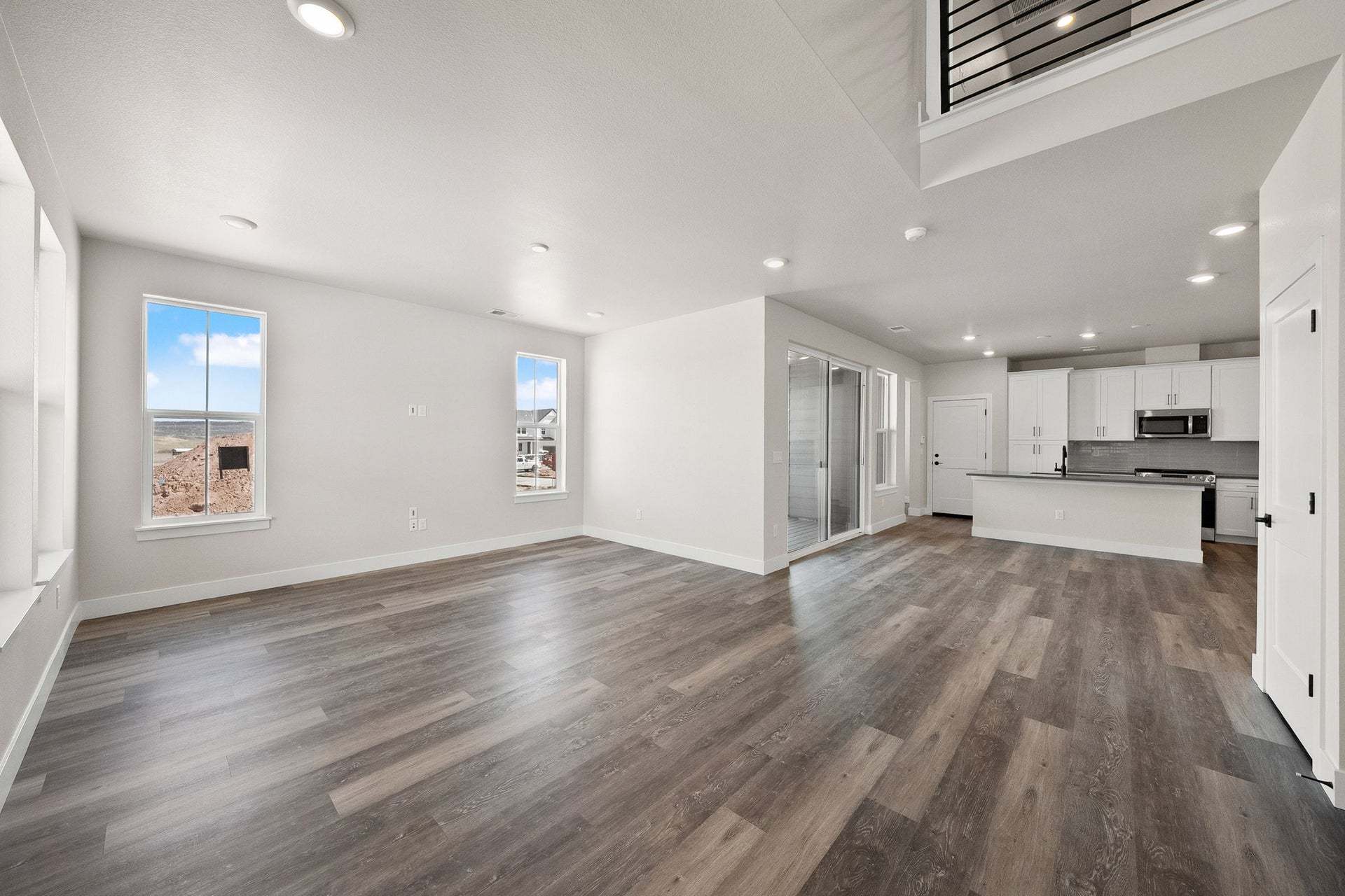 8741 Whiteclover Street | Duet at Sterling Ranch by Trumark Homes | Plan 2 | Great Room Kitchen