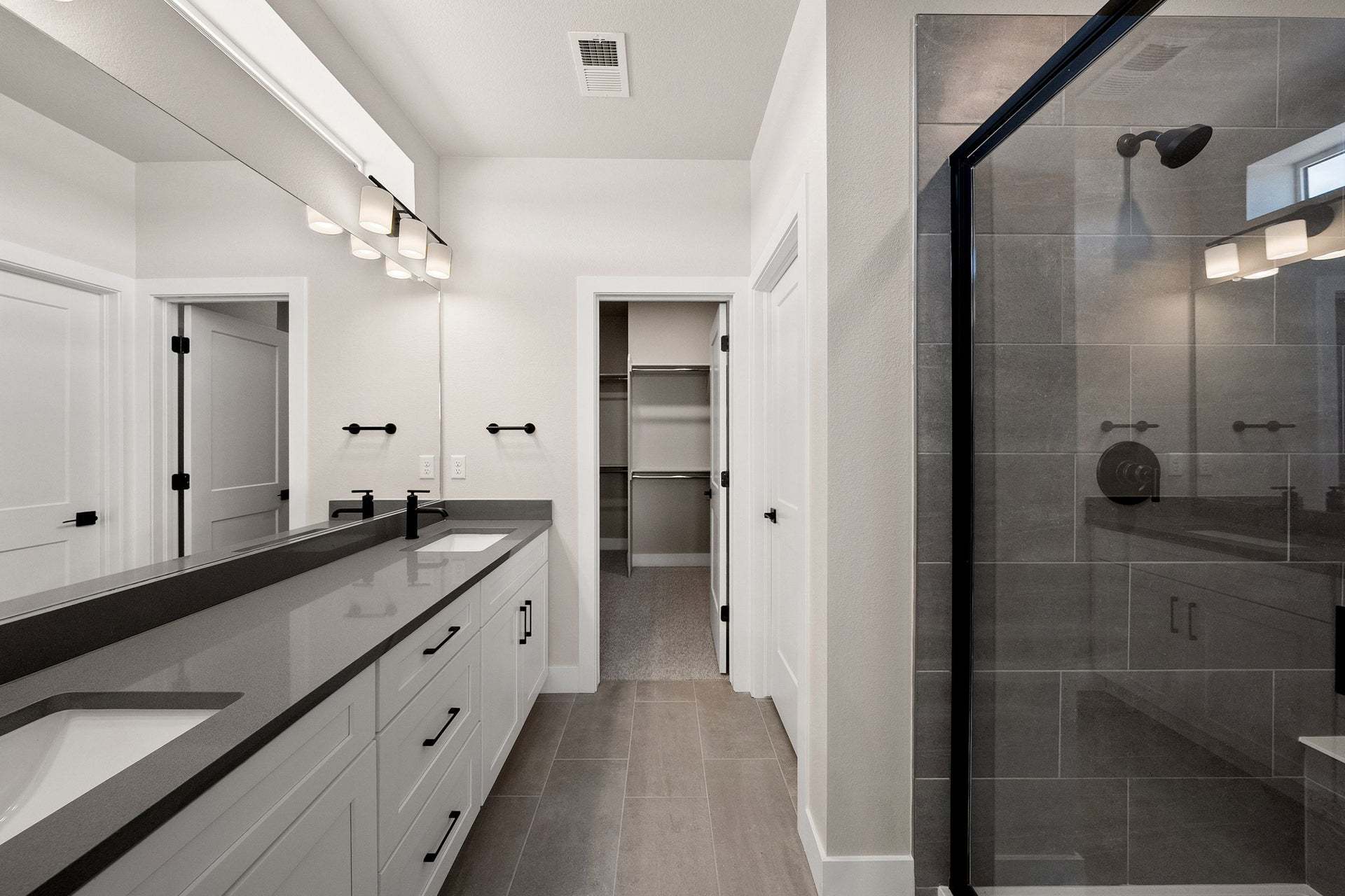 8741 Whiteclover Street | Duet at Sterling Ranch by Trumark Homes | Plan 2 | Primary Bath