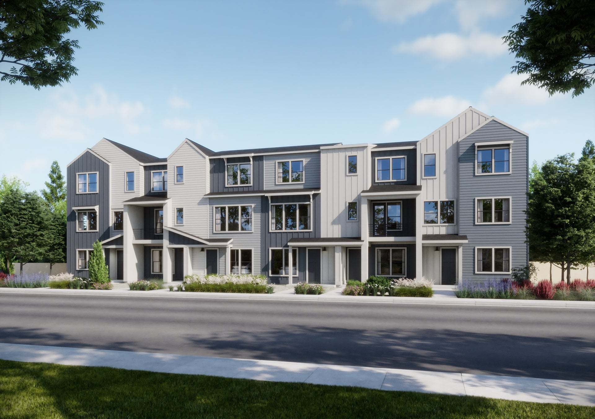 Berkeley Villas in Denver | Exterior Rendering