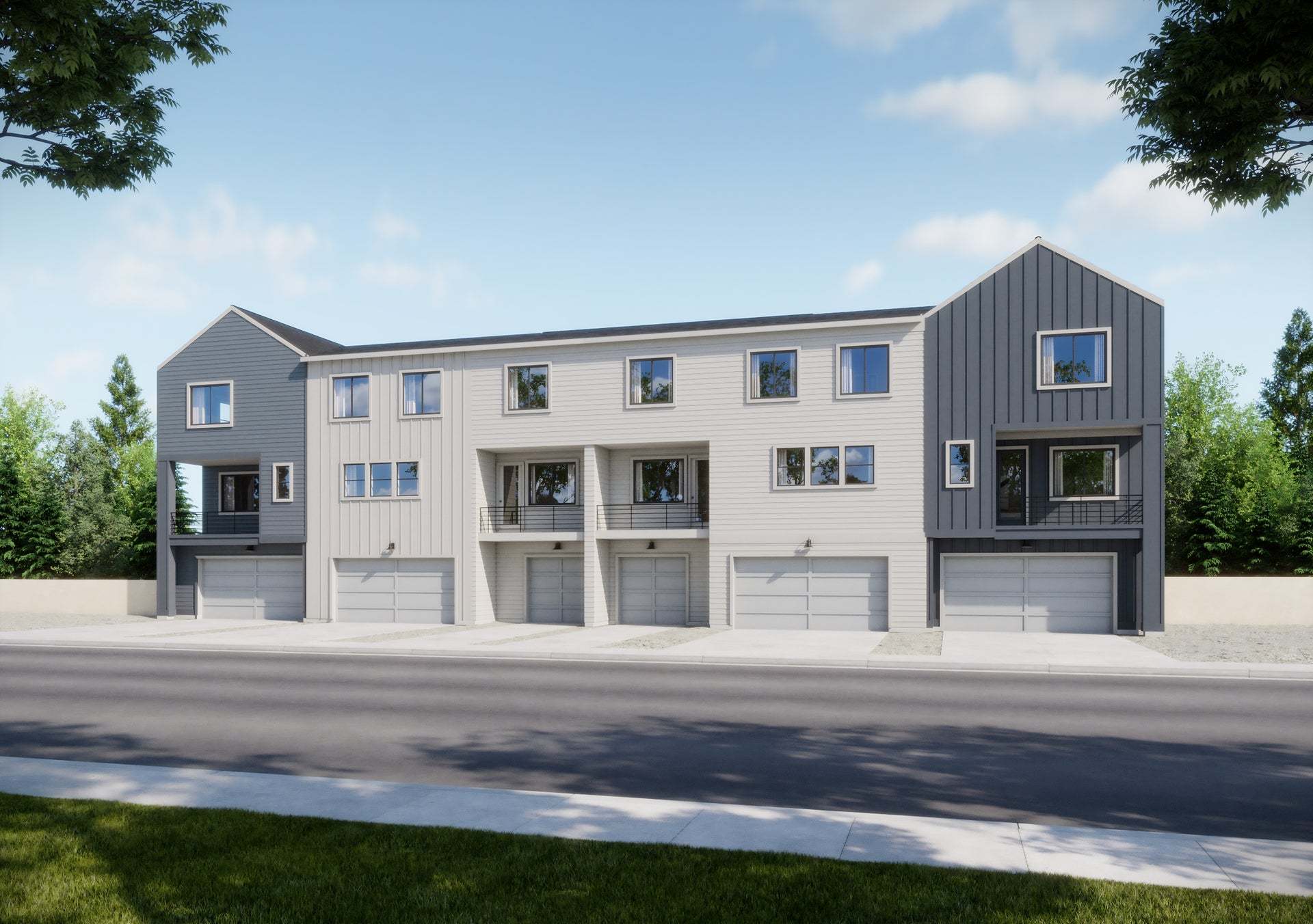 Berkeley Villas in Denver | Exterior Rendering