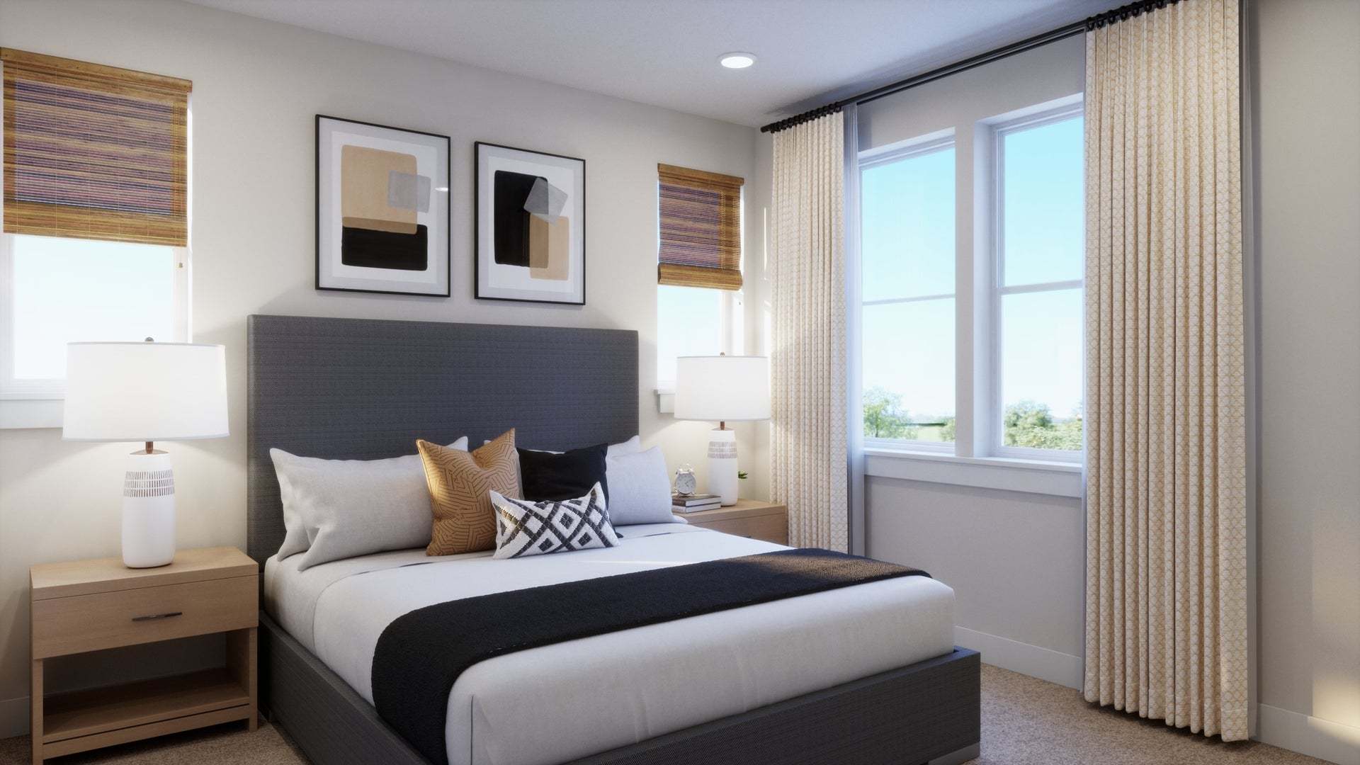 Berkeley Villas in Denver | Virtual Rendering | Plan 1 | Bedroom