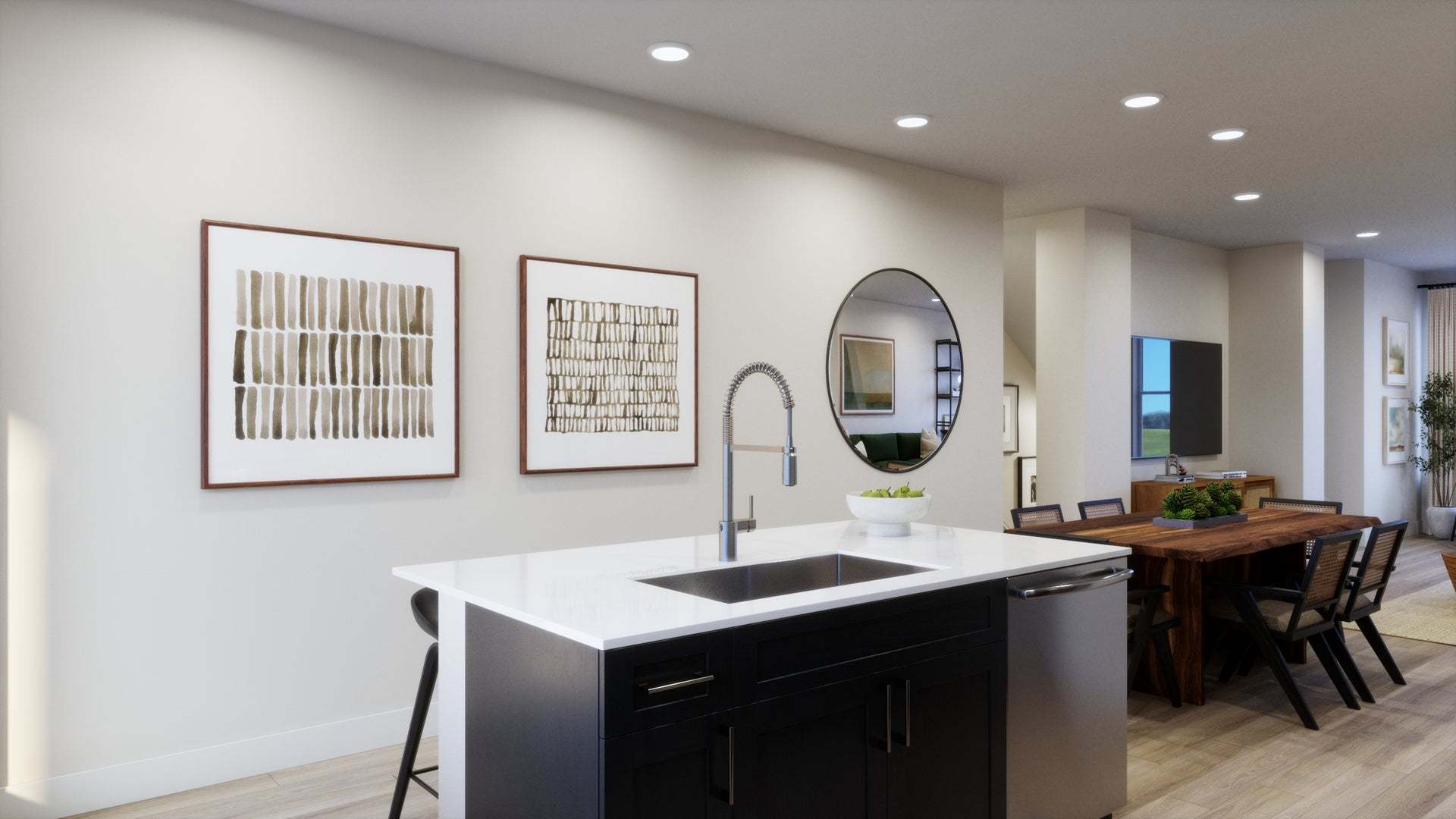 Berkeley Villas in Denver | Virtual Rendering | Plan 1 | Kitchen
