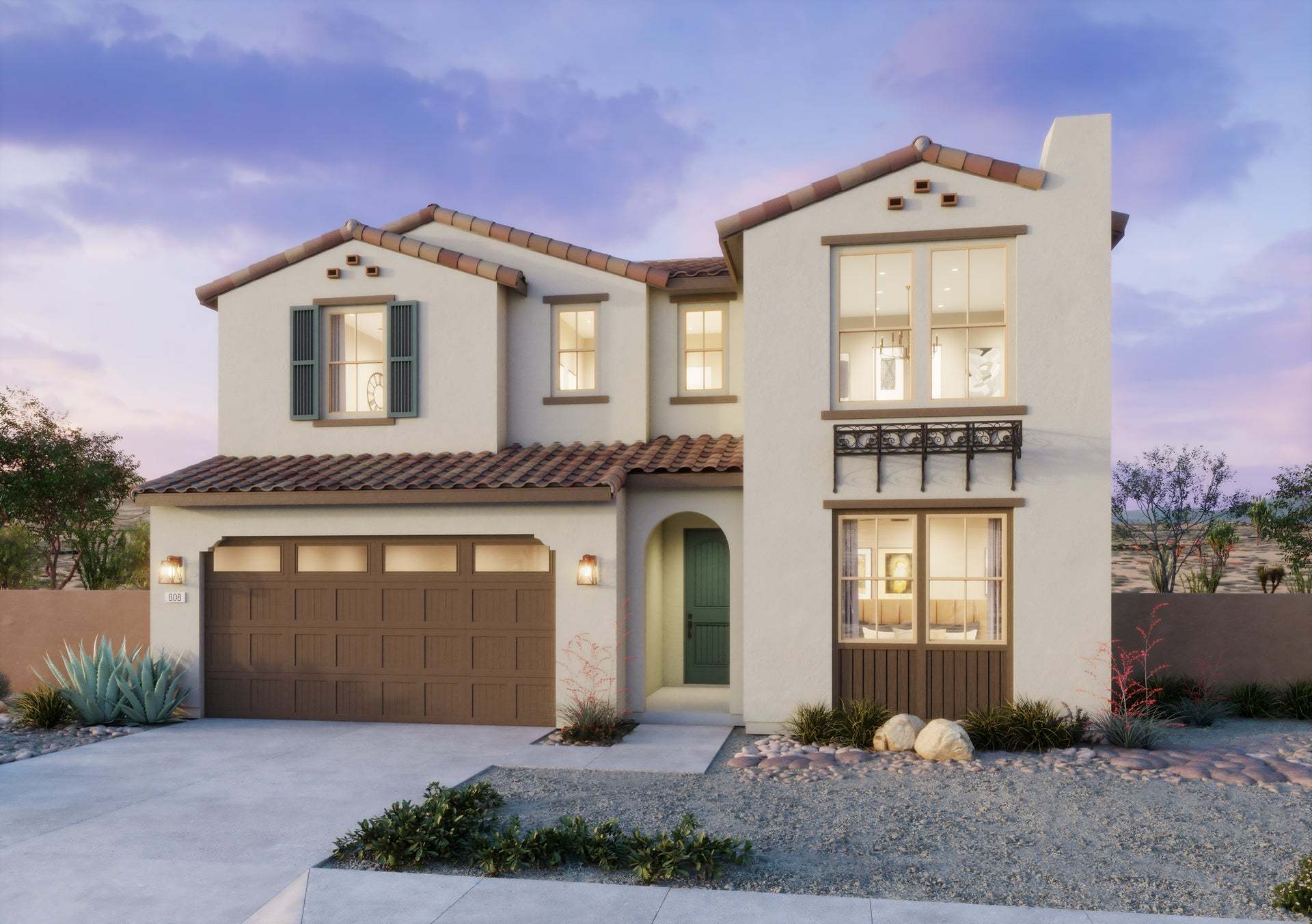 Radiance at Solara | Exterior Rendering | Plan 4 | Santa Barbara | Corona, CA