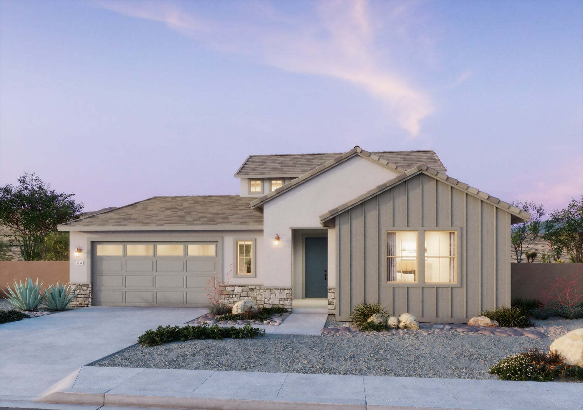 Radiance at Solara | Exterior Rendering | Plan 2 | Farmhouse | Corona, CA