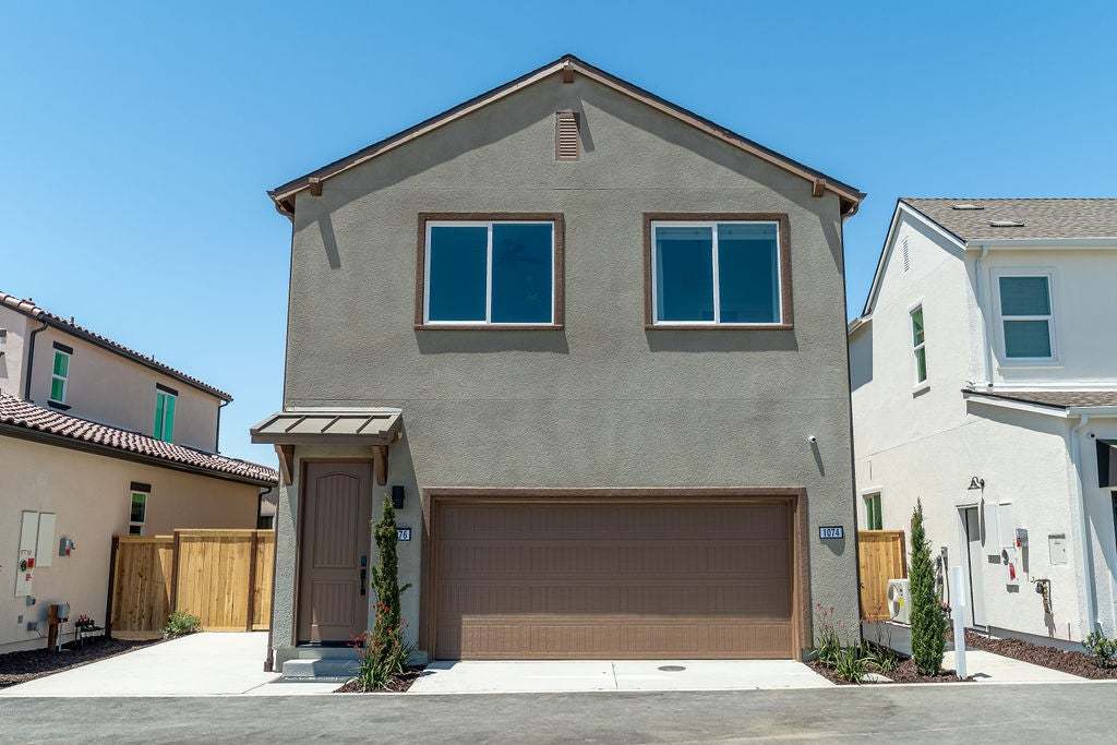 Morada | Plan 3 Model Exterior| Garage & ADU Entrance |  Paso Robles, CA