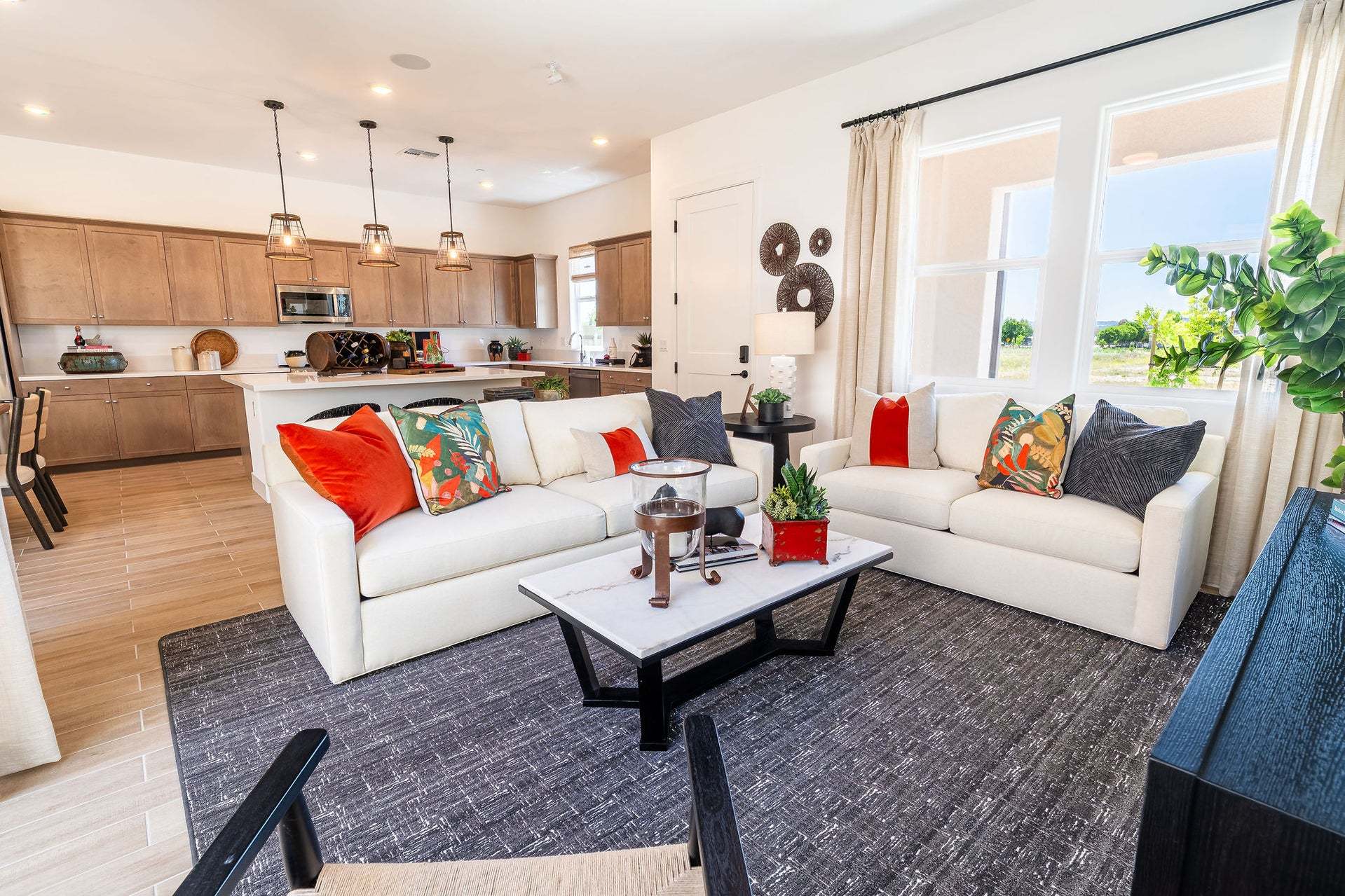 Morada | Plan 2 Model Interior | Great Room | Paso Robles, CA