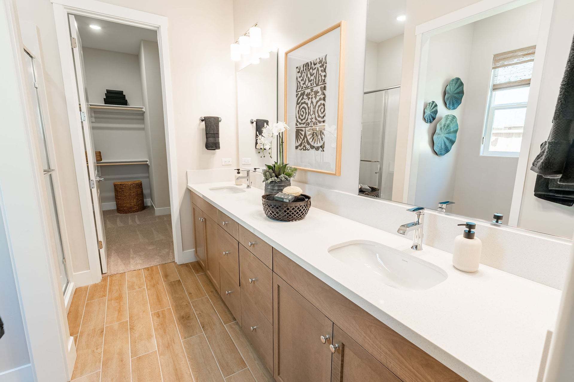 Morada | Plan 2 Model Interior | Primary Bathroom| Paso Robles, CA