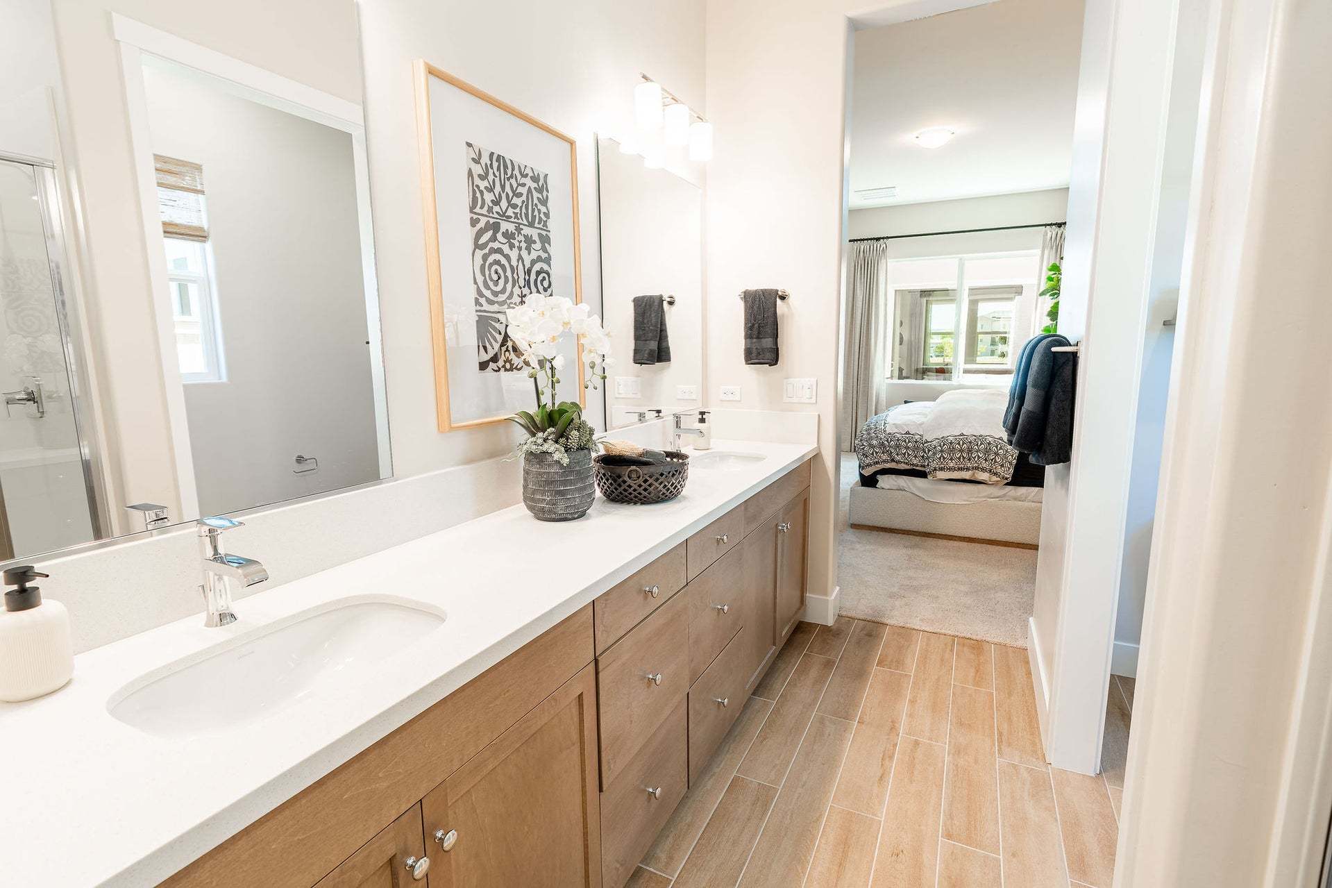 Morada | Plan 2 Model Interior | Primary Bathroom| Paso Robles, CA