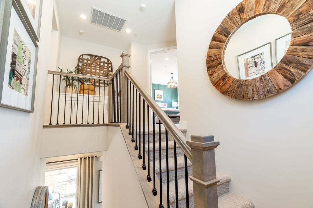 Morada | Plan 3 Model Interior| Stairwell| Paso Robles, CA