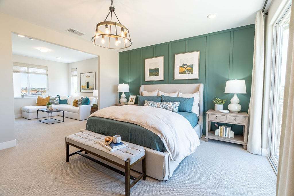 Morada | Plan 3 Model Interior | Primary Bedroom | Paso Robles, CA
