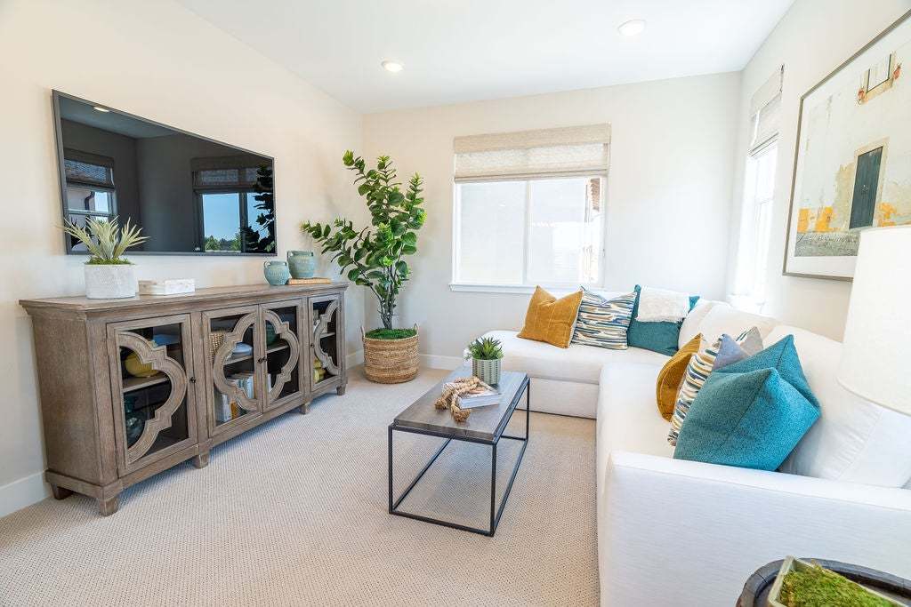 Morada | Plan 3 Model Interior | Primary Bedroom Retreat | Paso Robles, CA