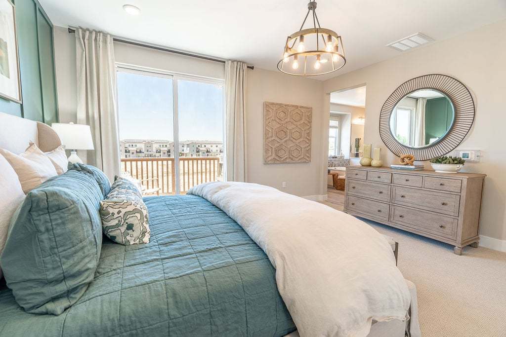 Morada | Plan 3 Model Interior | Primary Bedroom | Paso Robles, CA