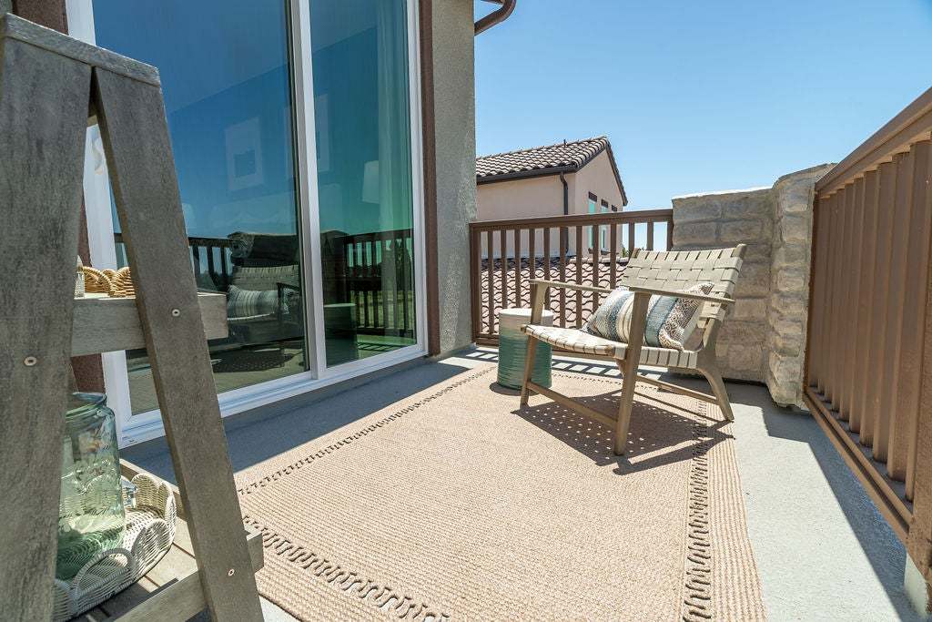 Morada | Plan 3 Model Exterior | Primary Bedroom Deck | Paso Robles, CA