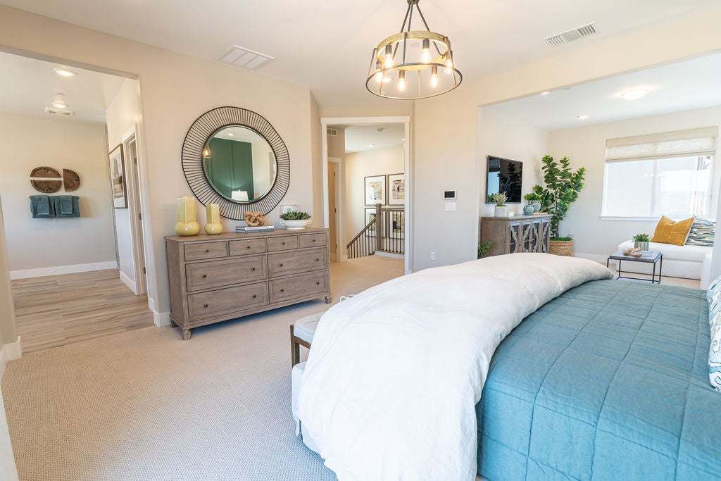 Morada | Plan 3 Model Interior | Primary Bedroom | Paso Robles, CA