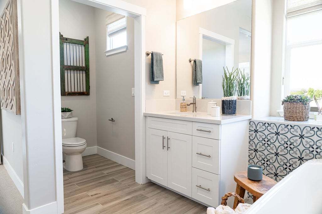 Morada | Plan 3 Model Interior | Primary Bathroom | Paso Robles, CA