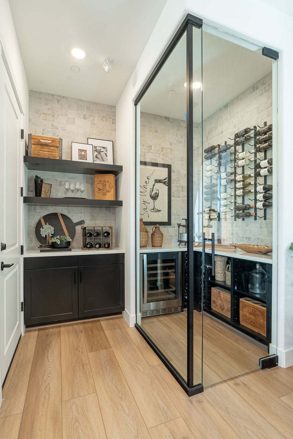 Morada | Plan 4 Model Interior | Wine Room | Paso Robles, CA