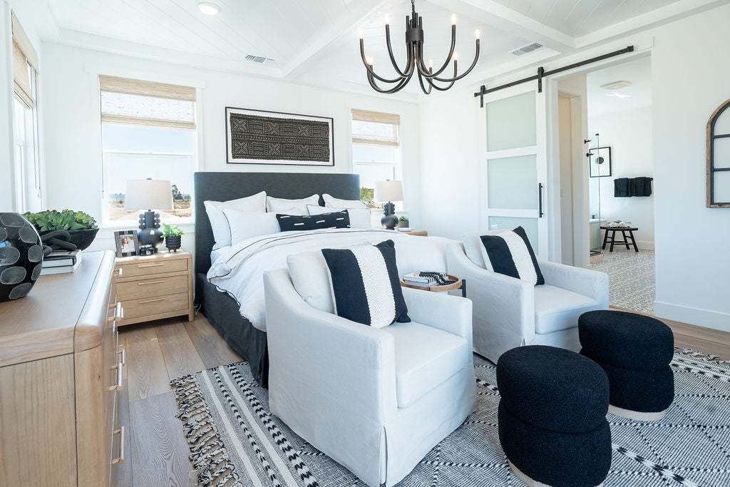 Morada | Plan 4 Model Interior | Primary Bedroom| Paso Robles, CA