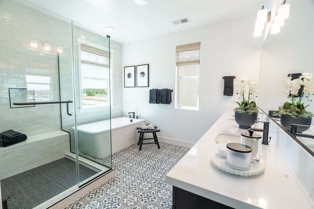 Morada | Plan 4 Model Interior | Primary Bathroom| Paso Robles, CA