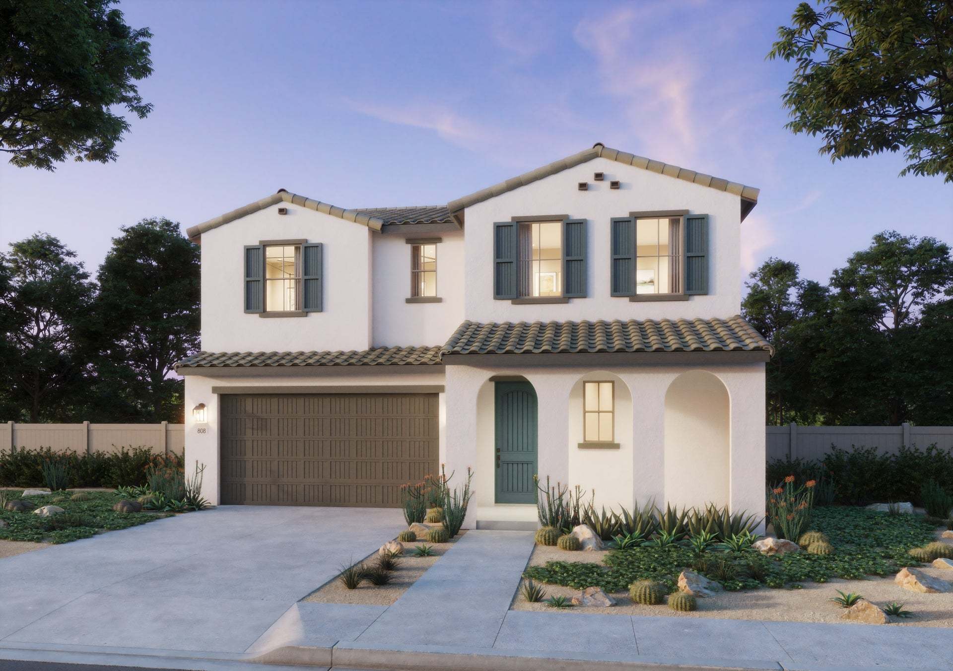 Lyra at Elaris | Plan 1 | Spanish | Exterior Rendering