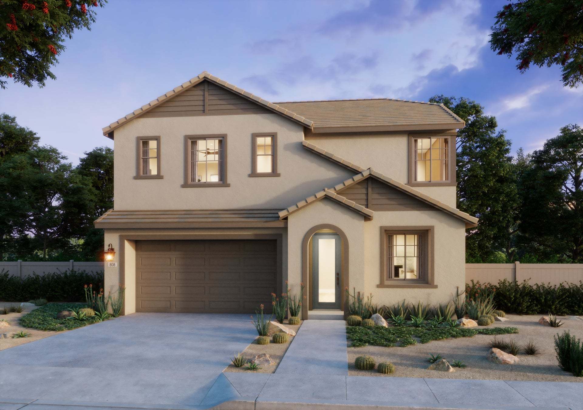 Aria at Elaris | Plan 2 | French | Exterior Rendering