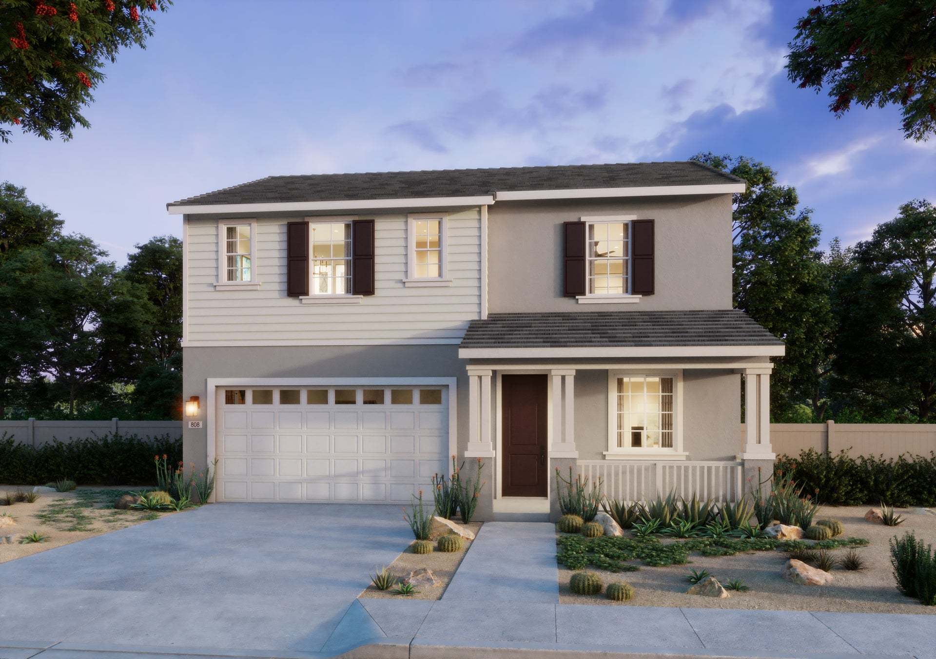 Aria at Elaris | Plan 2 | Traditional | Exterior Rendering